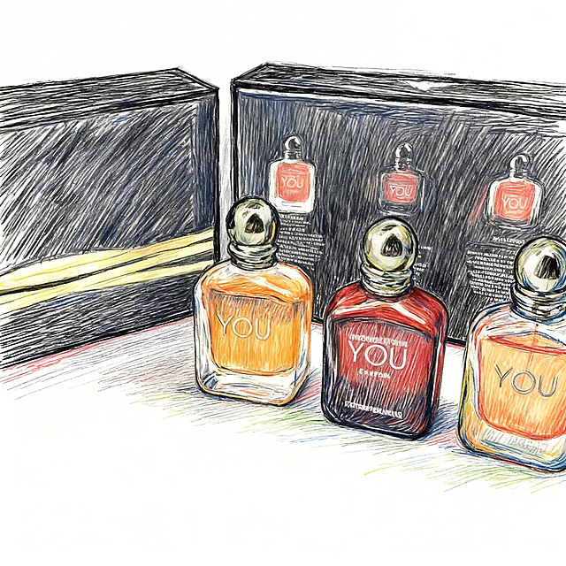 去除所有商标英文和字符，彩色素描风格