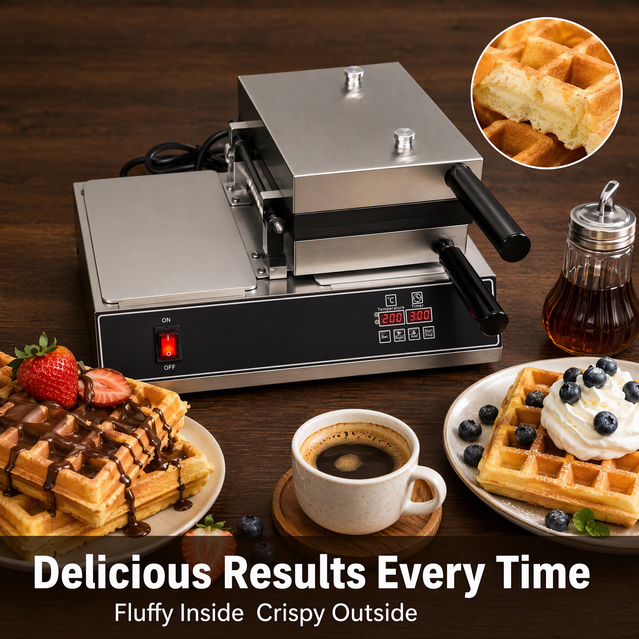 [主图-6] 翻转华夫炉 Rotating Waffle Ma… - 图片创意预览