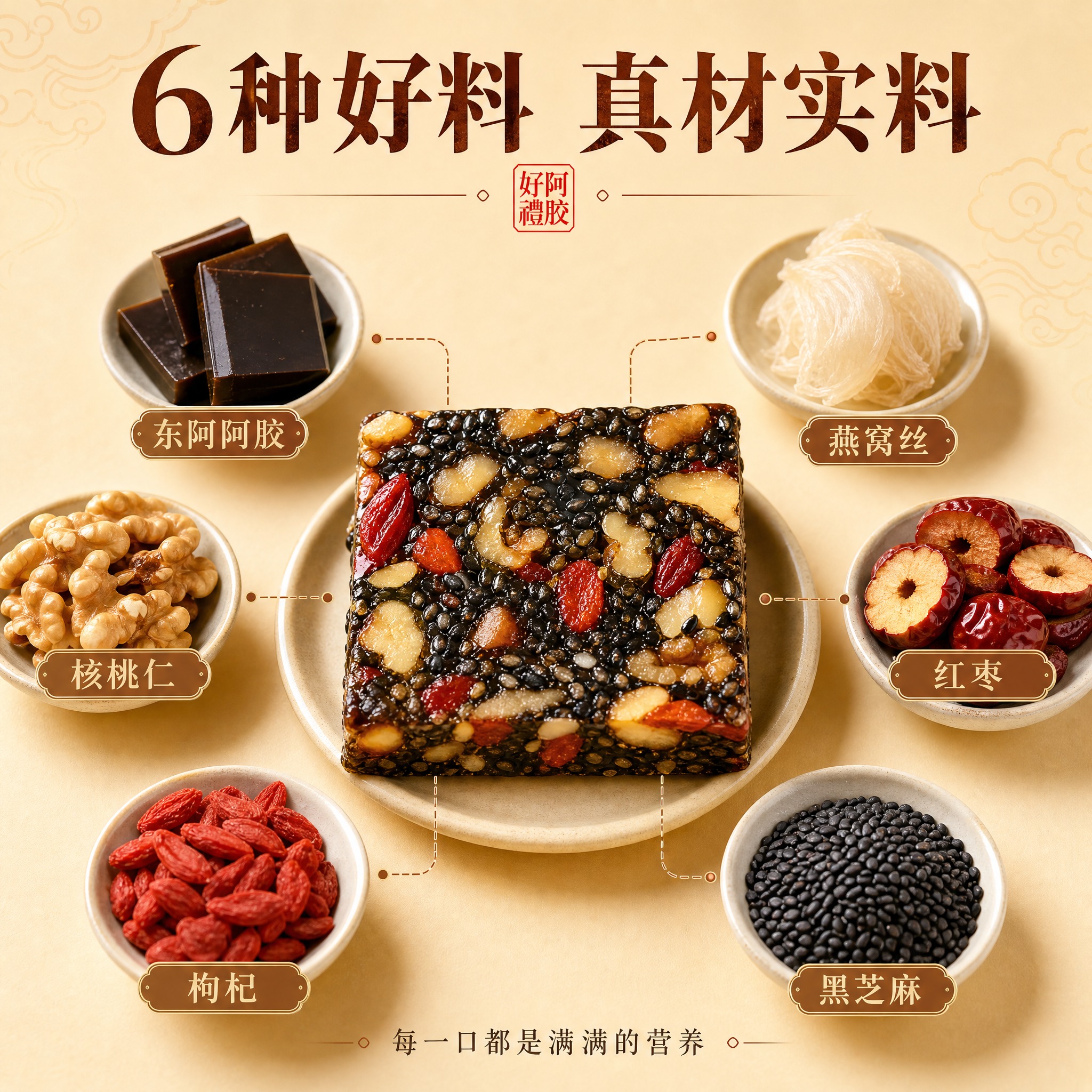 [主图-2] 真材实料成分图 突出6种珍贵原料 看得见的好品质… - 图片创意预览