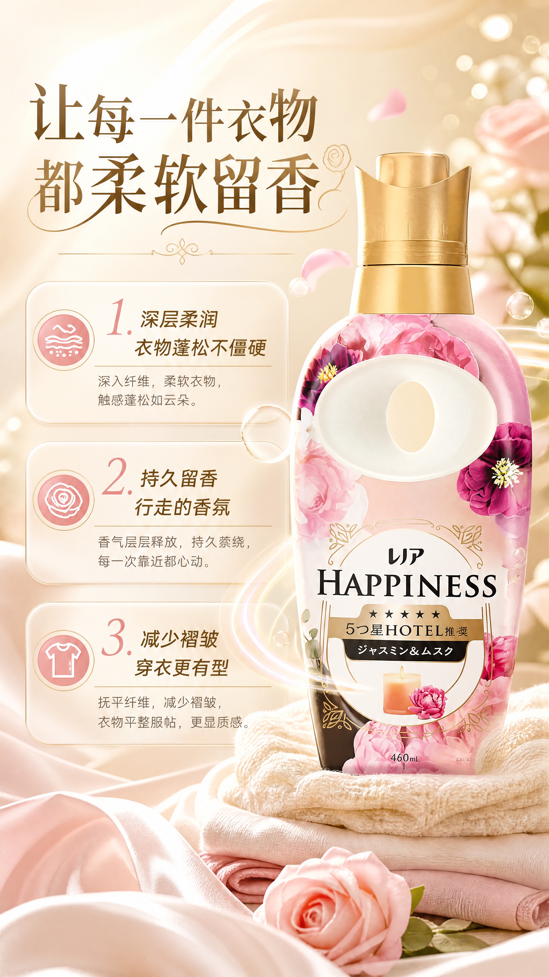 [商品] 使用【图1】中间玫瑰花香款宝洁衣物柔顺剂（レノア H… - 图片创意预览