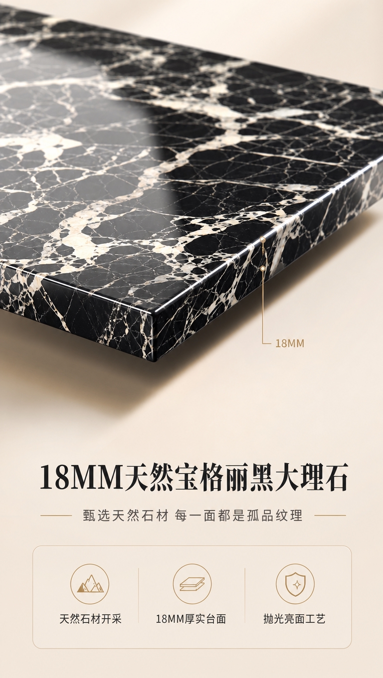 [商品] 使用【图1】左侧DC-6633A大理石茶几台面特写；… - 图片创意预览