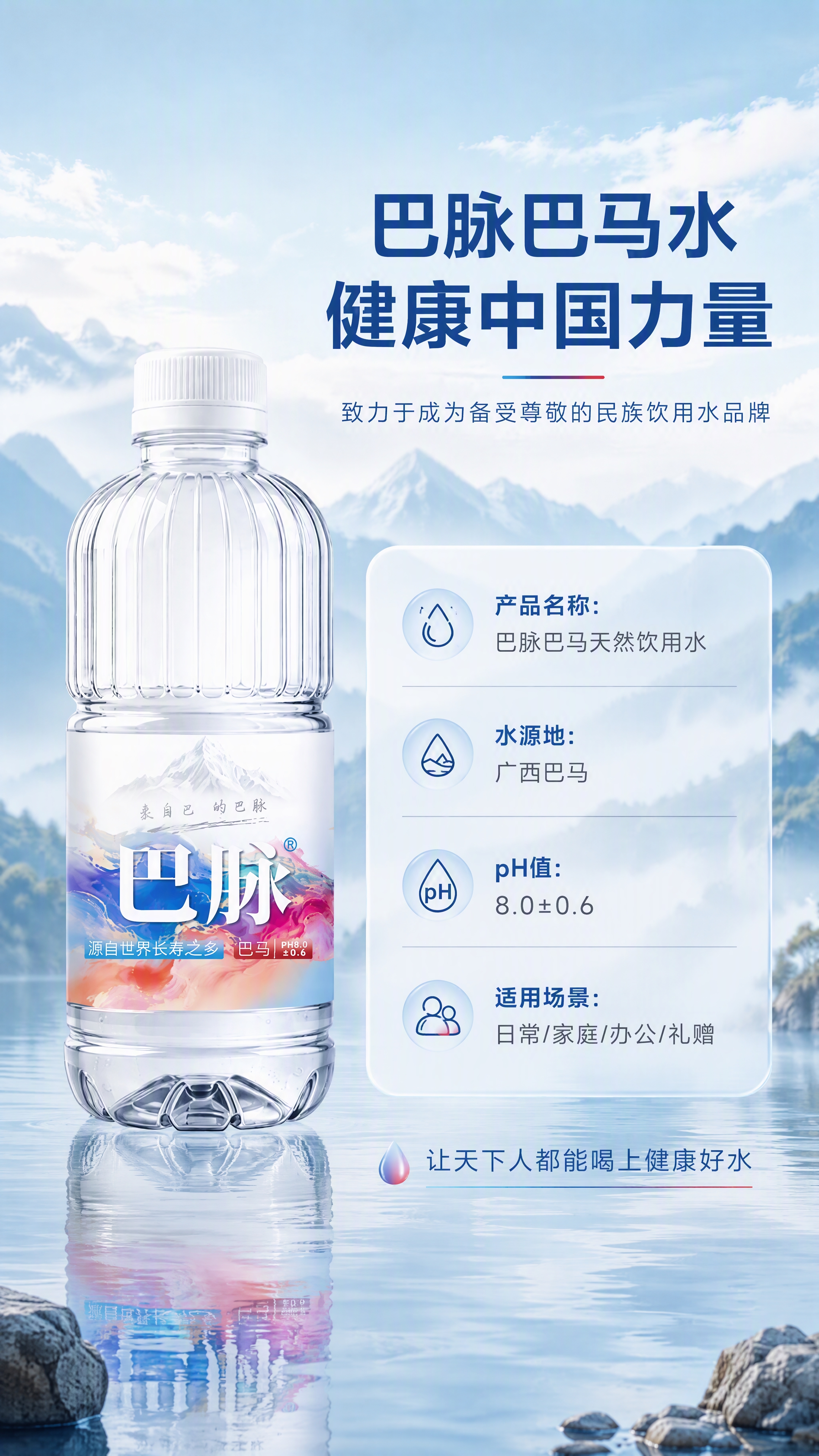 [商品] 使用【图1】巴脉巴马水瓶装饮用水；保留瓶身全部结构、… - 图片创意预览