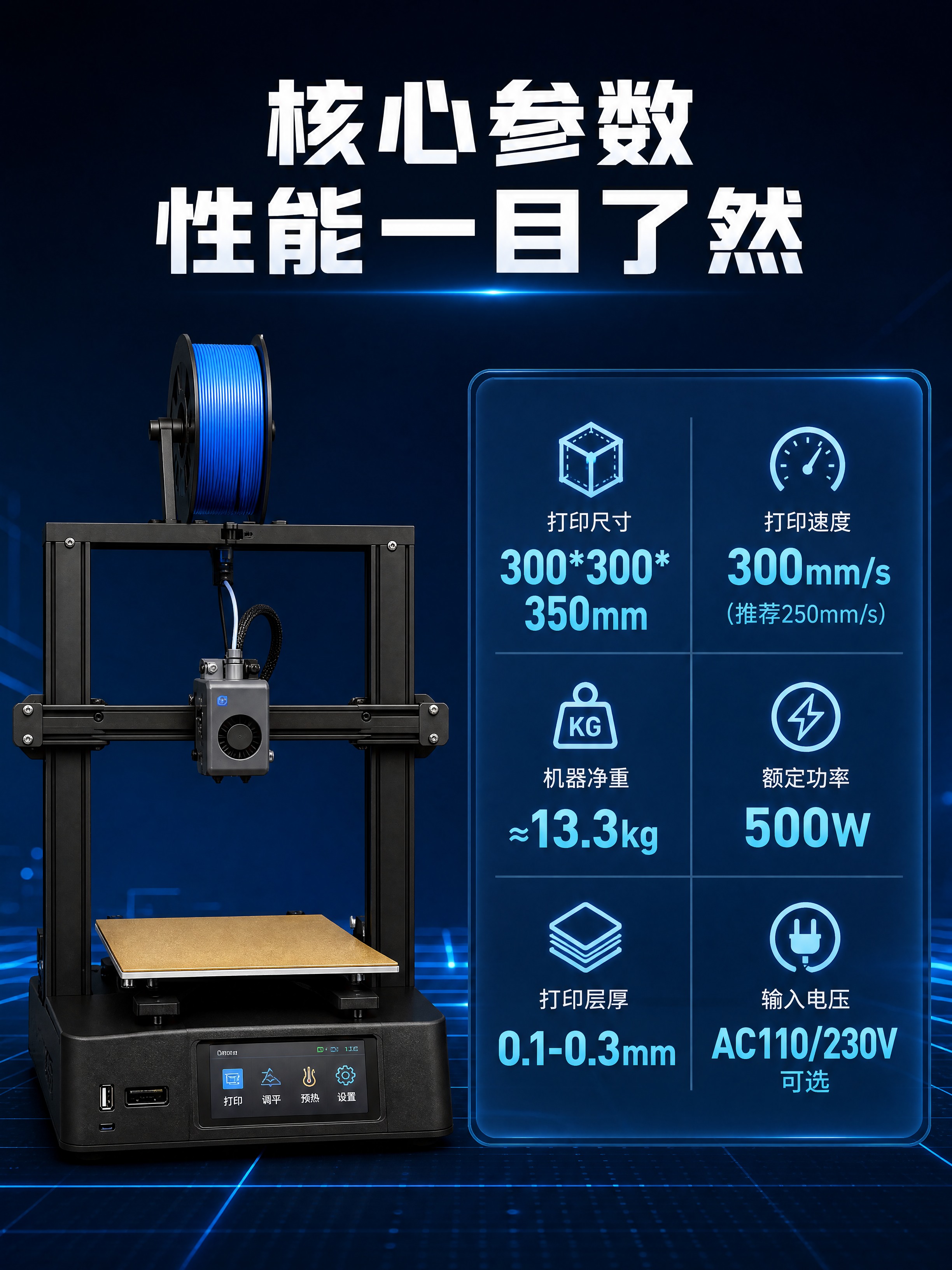 [商品] 使用【图1】龙门式FDM 3D打印机；保留黑色龙门框… - 图片创意预览