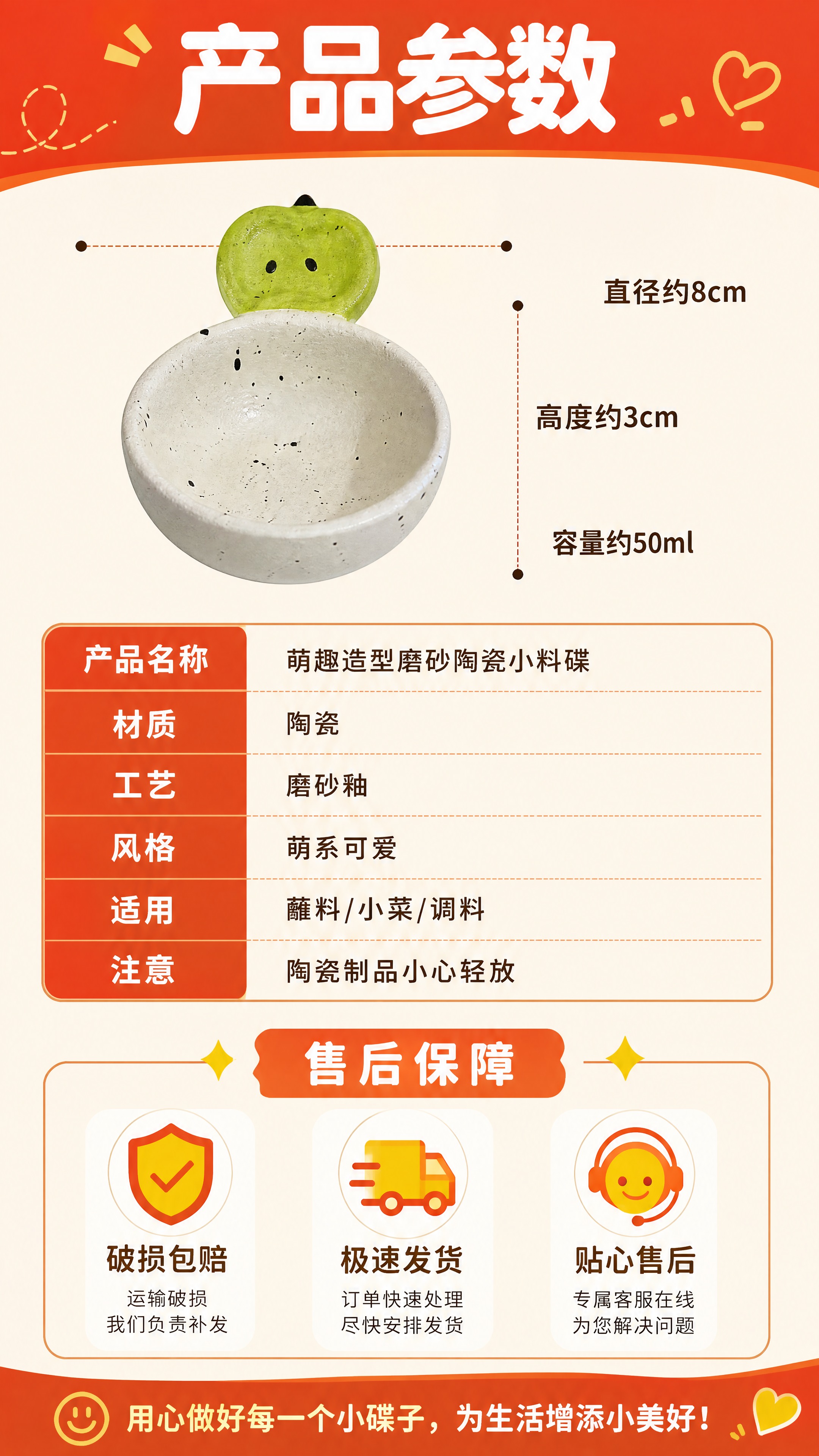 [商品] 使用【图1】中的磨砂陶瓷小料碟；保留白色磨砂陶瓷带黑… - 图片创意预览