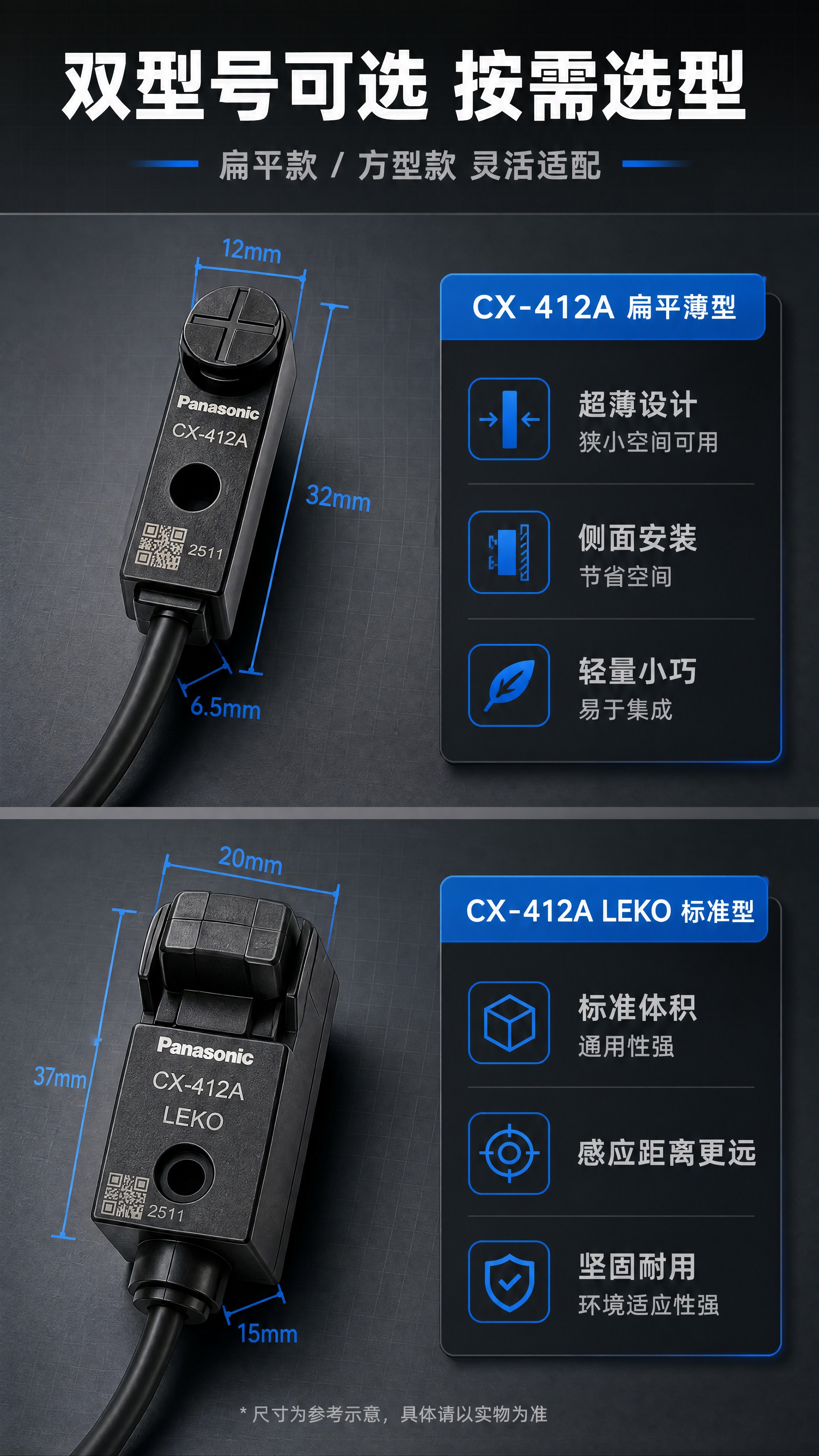 [商品] 使用【图2】中的两款松下 CX-412A 光电开关；… - 图片创意预览