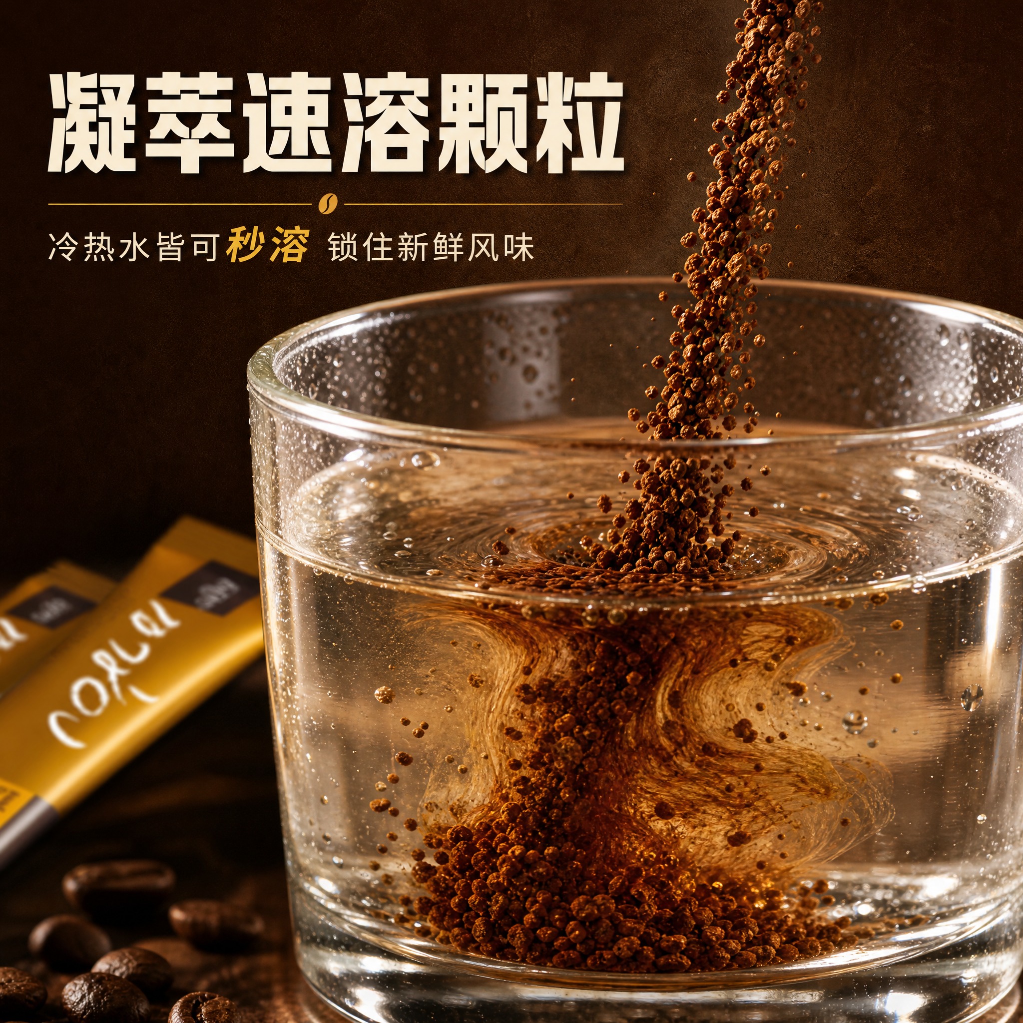 [主图-3] 泰国高崇黑咖啡 工艺卖点 速溶颗粒。 [统一基调… - 图片创意预览