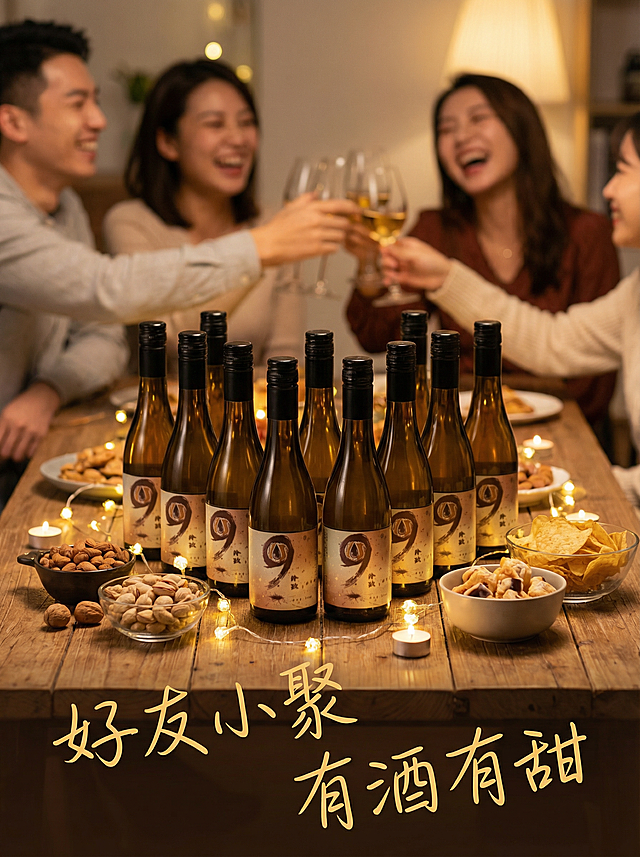 生成12瓶装的泠玖甜酒电商主图5张