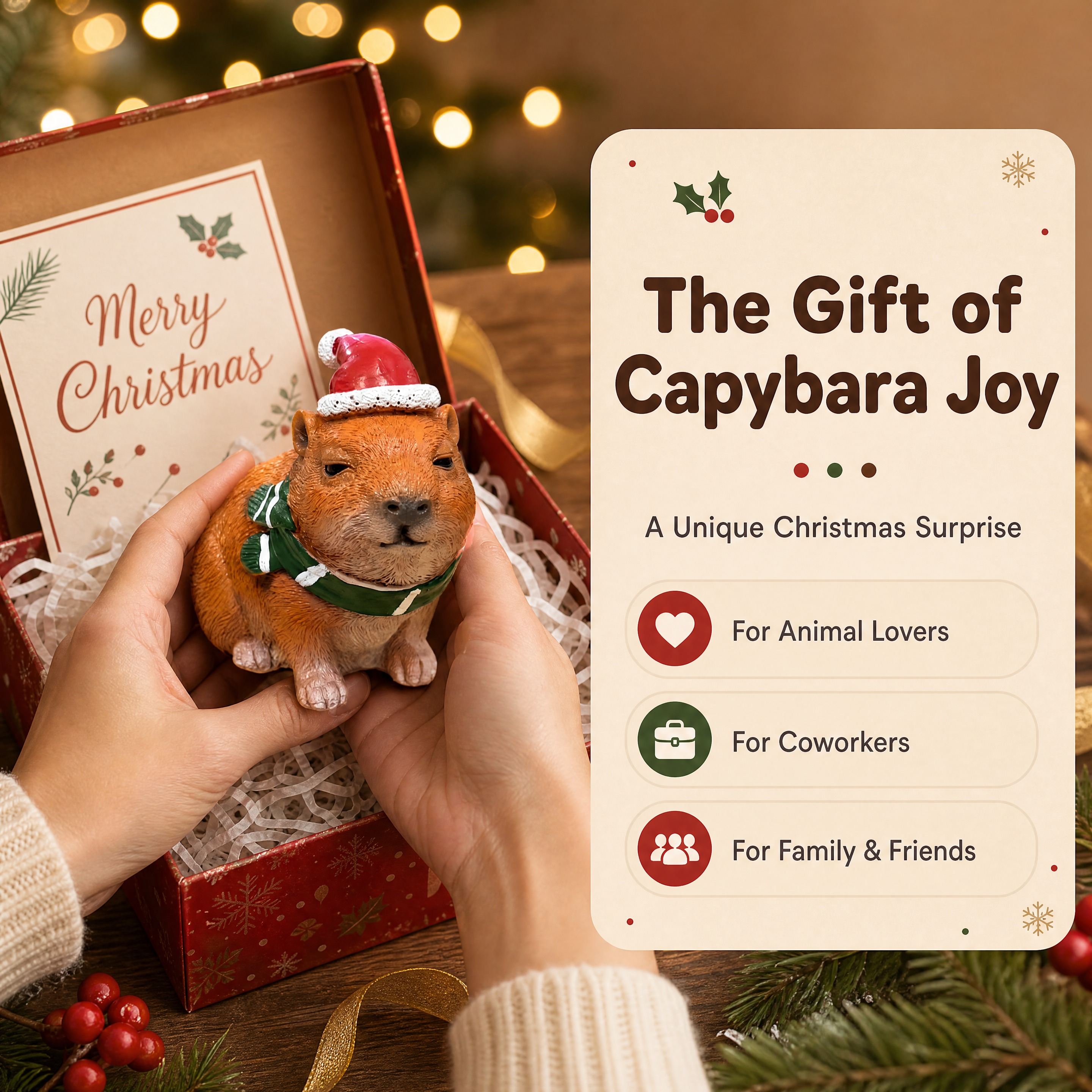 Use [Image 1] Christmas capybar… - 图片创意预览