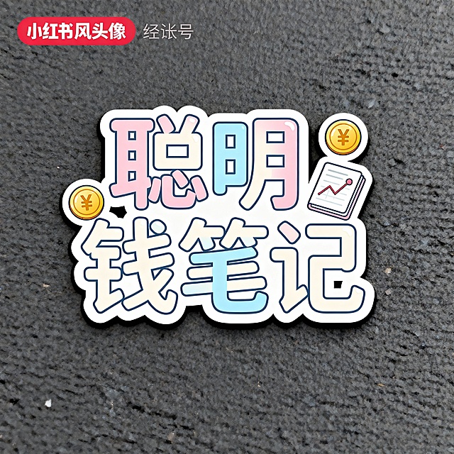 帮我生成图片:聪明钱笔记,按照这个名字，帮我生成一个小红书头像