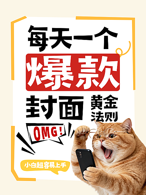 小红书爆款封面万能模板