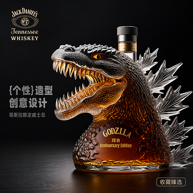 「图片1」，生成一套主图（5张），酒瓶，卖点是个性，适配淘宝/天猫平台，主图比例为1:1「图片1」
