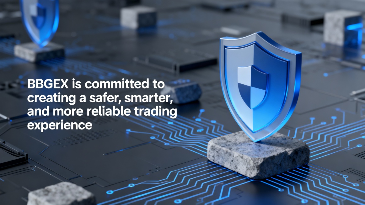 BBGEX️ is committed to creating a safer, smarter, and more reliable trading experience.根据内容生成一张符合宣传使预览效果