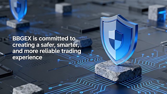 BBGEX️ is committed to creating a safer, smarter, and more reliable trading experience.根据内容生成一张符合宣传使用的图片，地道英语
