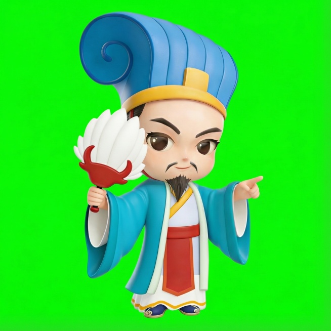 根据图中3D卡通人物，给我生成16个不同的动作，要求不改变主体形象和比例预览效果