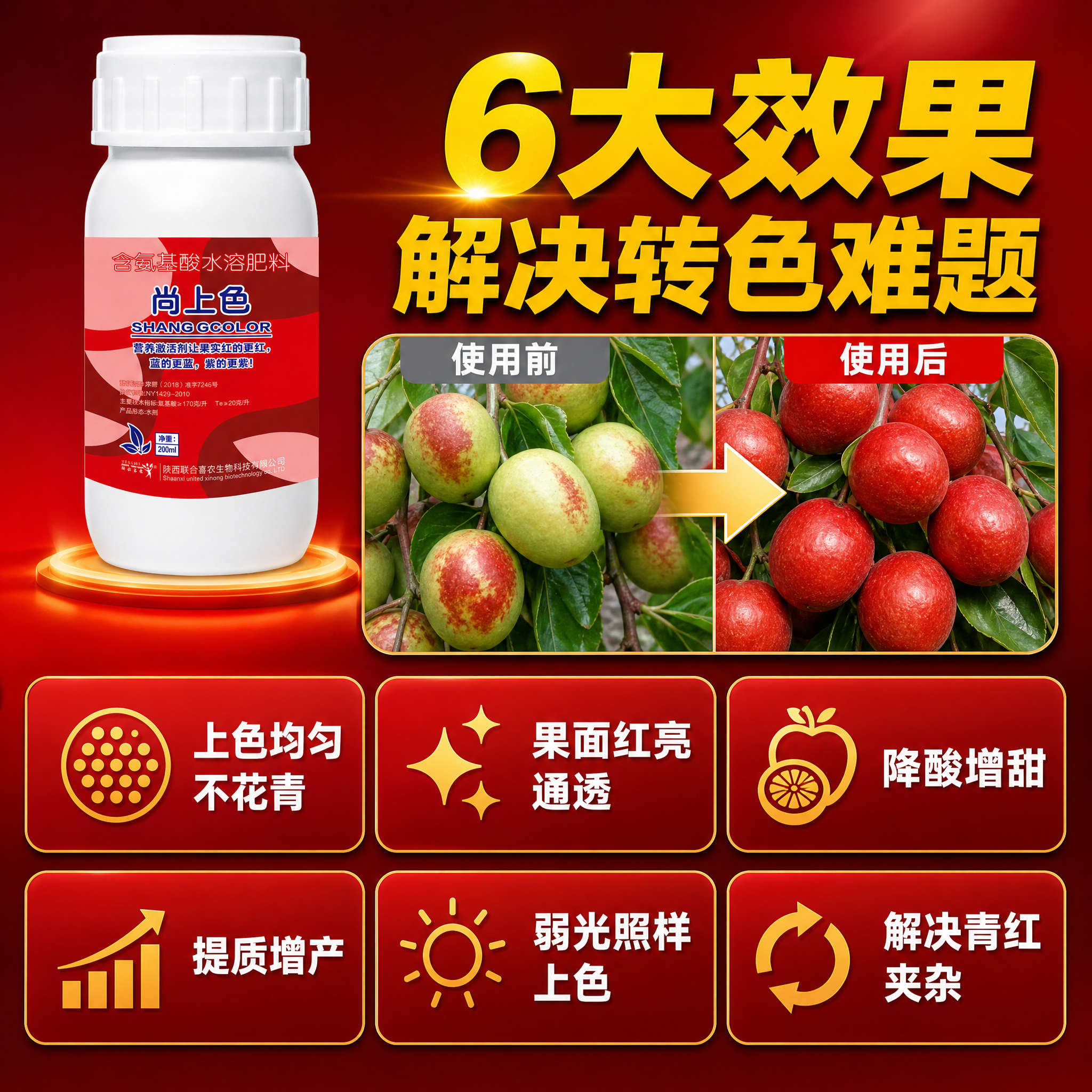 [主图-3] 产品效果展示 主题：6大效果 解决转色难题。 [… - 图片创意预览