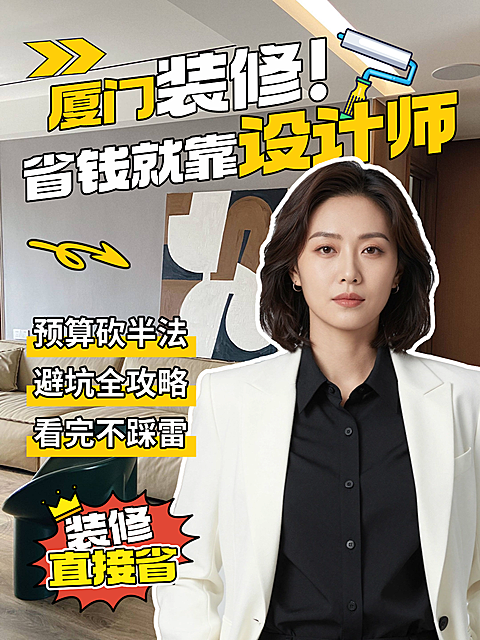 家居装修旧房改造装修省钱攻略人像小红书封面
