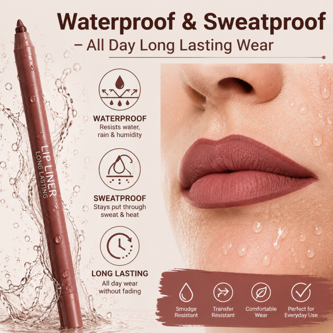 「图片1」，生成一套主图（8张），这款产品是唇部彩妆套装(Lip Gloss & Lip Liner Set)。 产品核心信息 套装包含:一支大刷头的高光泽润唇油/唇蜜，以及两支配套的Viellieg预览效果