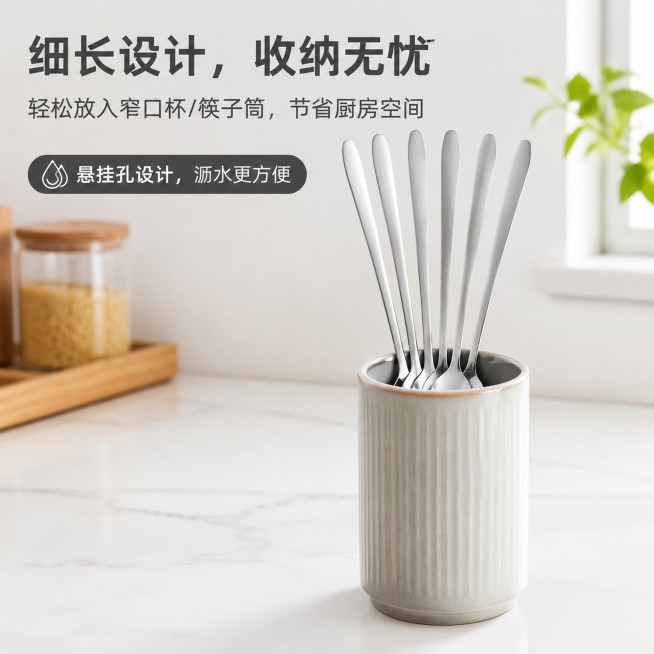 「图片1」，生成一套主图（5张），商品名称是不锈钢调料勺，卖点是410不锈钢调料勺特点，适配淘宝/天猫平台，主图比例为1:1图片1：首图/主图（吸引点击）
图片1：首图/主图（吸引点击）
画面内容：预览效果