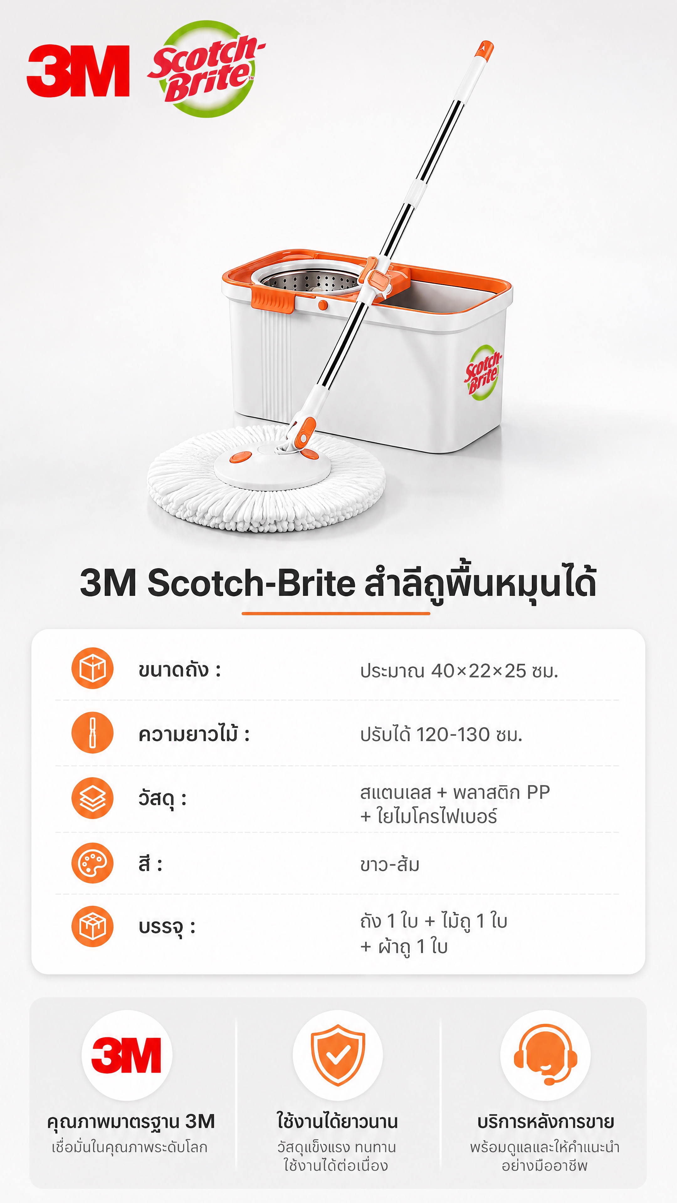 [商品] 使用【图1】3M Scotch-Brite旋转拖把双… - 图片创意预览
