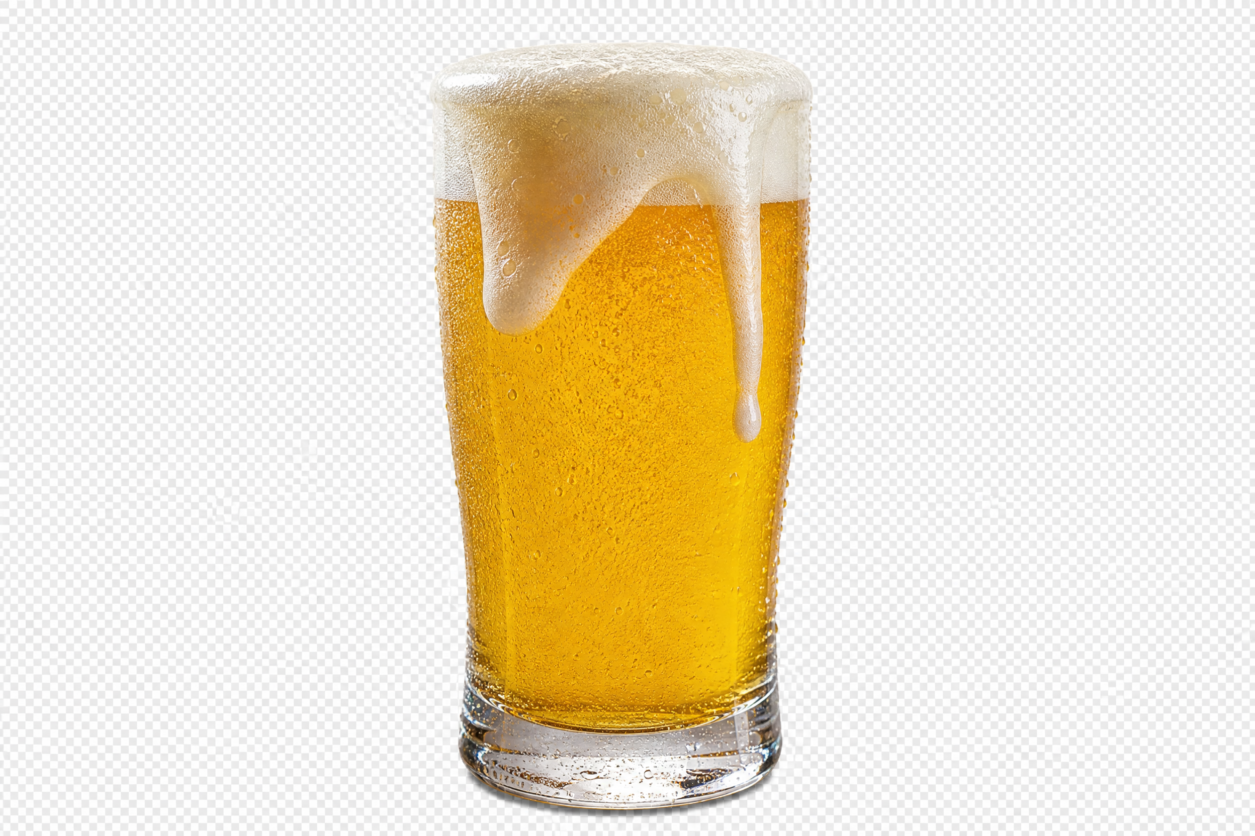 参考图1中啤酒的泡沫形态、质感和溢出效果，将图2的玻璃杯装满啤… - 图片创意预览