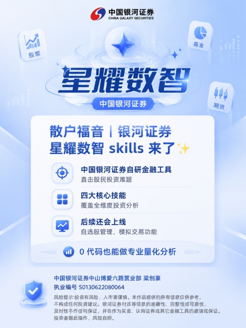 重新生成图2：星耀数智产品介绍金融投教知识卡片海报，竖版3:4，简约商务金融风，干净浅蓝色主色调，银河蓝渐变，低饱和度，无杂乱元素，扁平化UI，白色卡片分区，清晰文字框，柔和光影，高清细腻，文字排版规预览效果