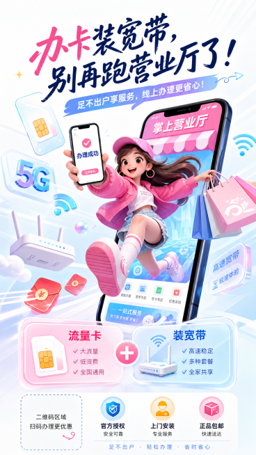 营业厅海报预览效果