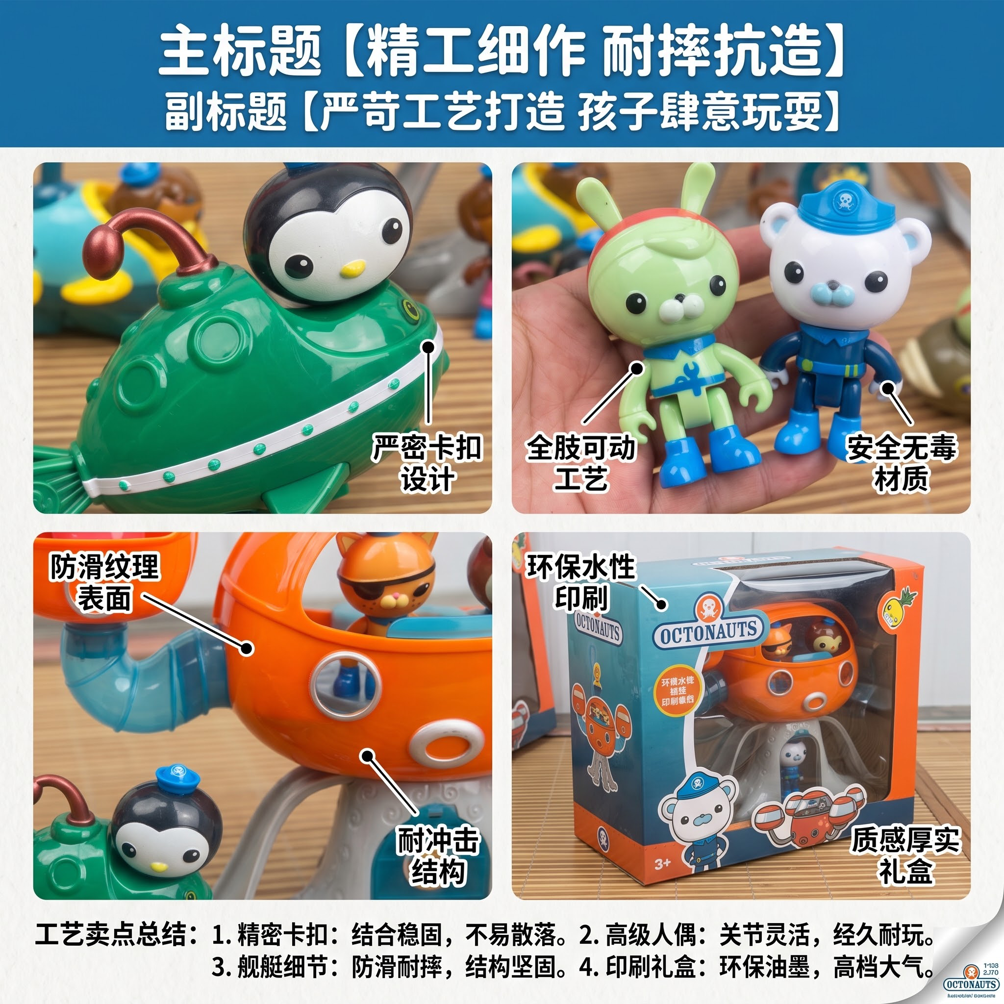 画面比例1:1，8K超高清多细节拼接排版，严格还原上传的产品图… - 图片创意预览