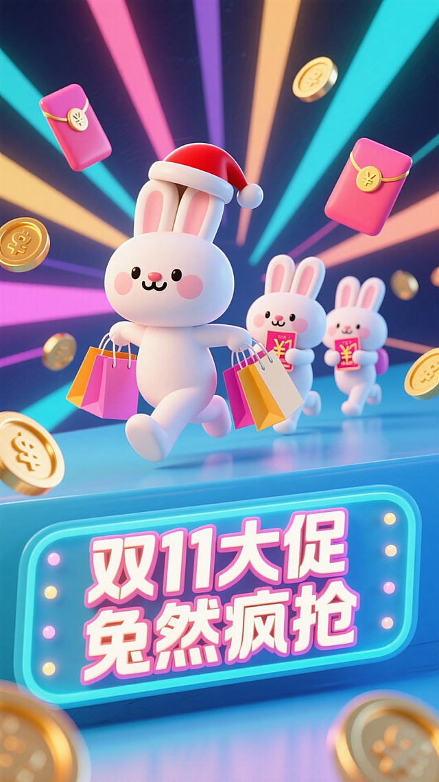 萌兔引领，双十一大促开启疯狂抢购模式