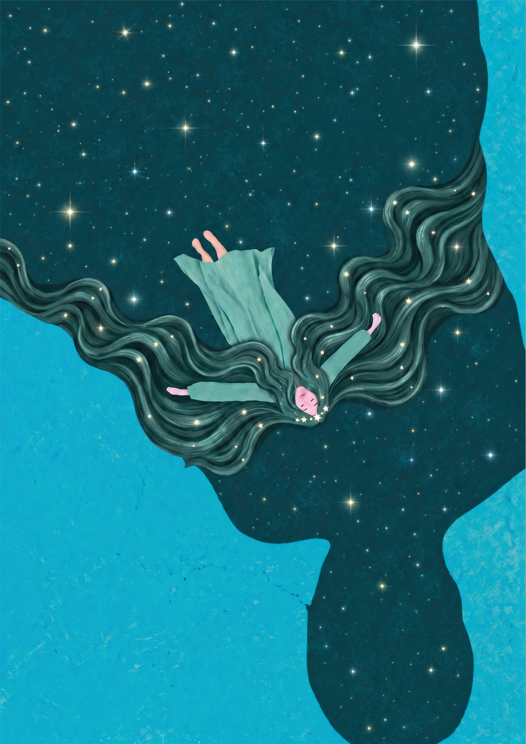 把人物换成加上女性波浪头发 - 图片创意预览