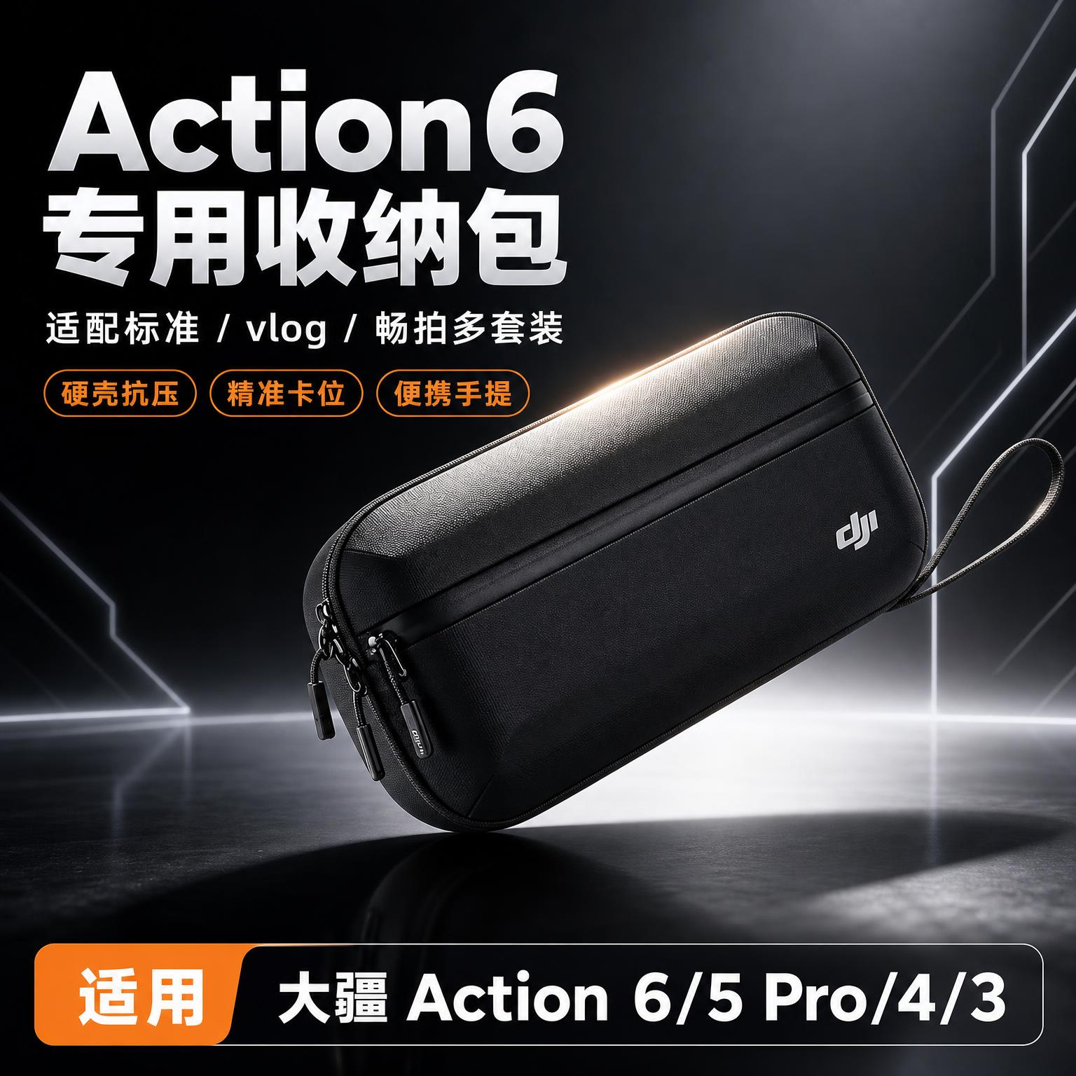[第1张] 详情页头图-大疆Action6运动相机收纳包主视觉… - 图片创意预览