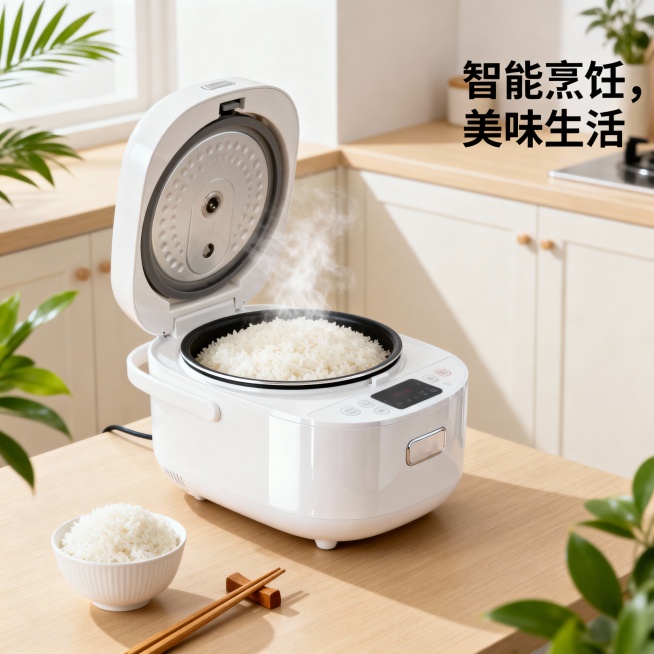 电商电饭锅竖屏海报预览效果