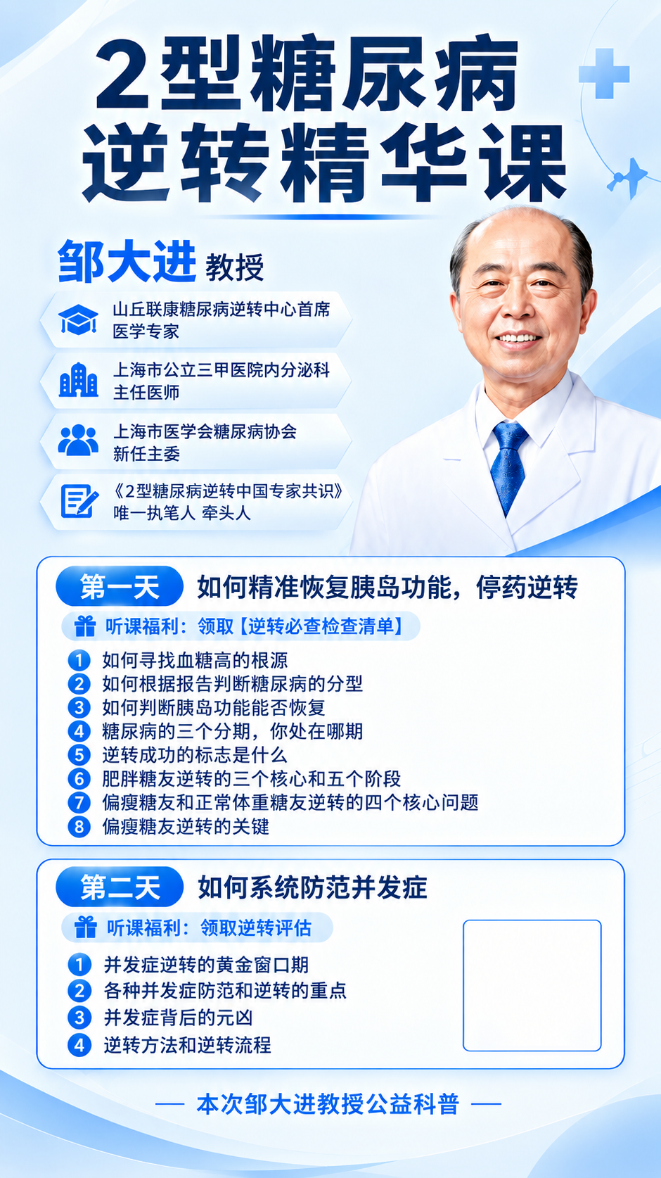 基于参考图进行复刻修改，保留原图的版式骨架、配色方案（蓝白医疗… - 图片创意预览