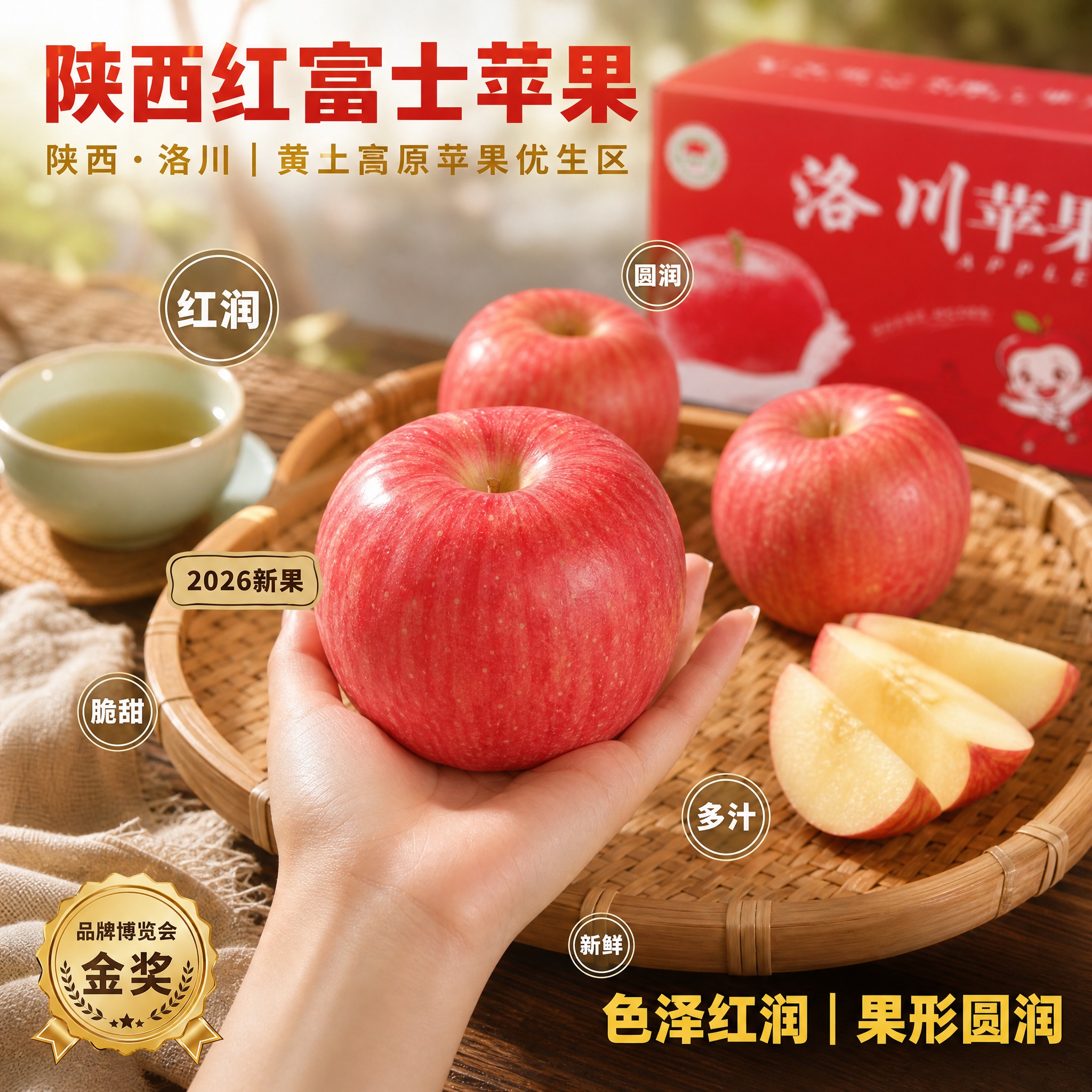 京东电商主图，800×800像素，1:1正方形。食品生鲜水果类… - 图片创意预览