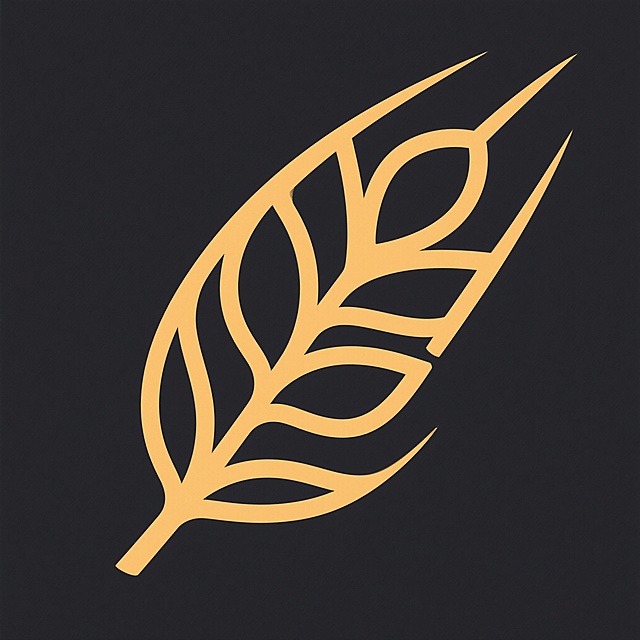 根据麦子的形象设计图形，简约的图形用于logo