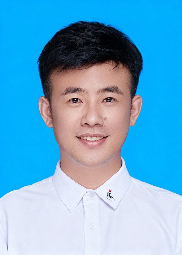 改成1寸蓝色背景