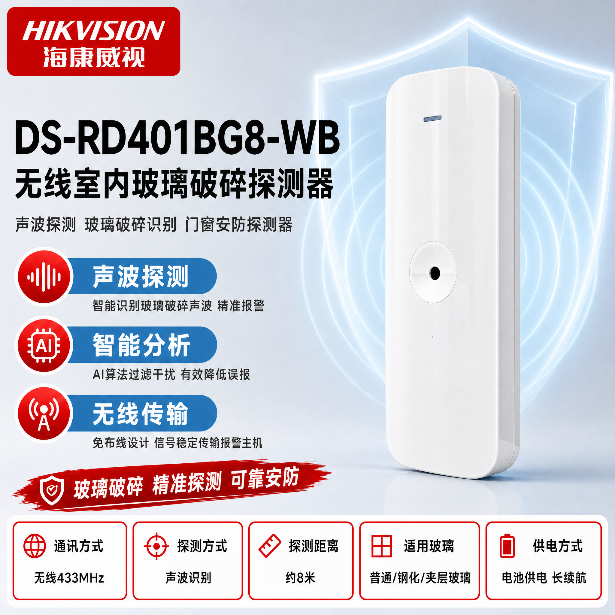 [主图-1] DS-RD401BG8-WB 无线室内玻璃破碎探… - 图片创意预览