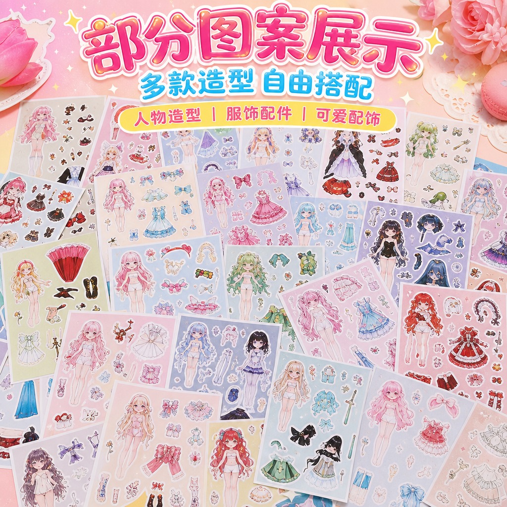 1:1正方形电商主图，甜美可爱软萌少女风，真实俯拍桌面实拍质感… - 图片创意预览