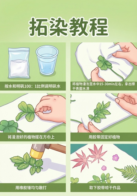 生成每一步的图片，要求卡通可爱预览效果