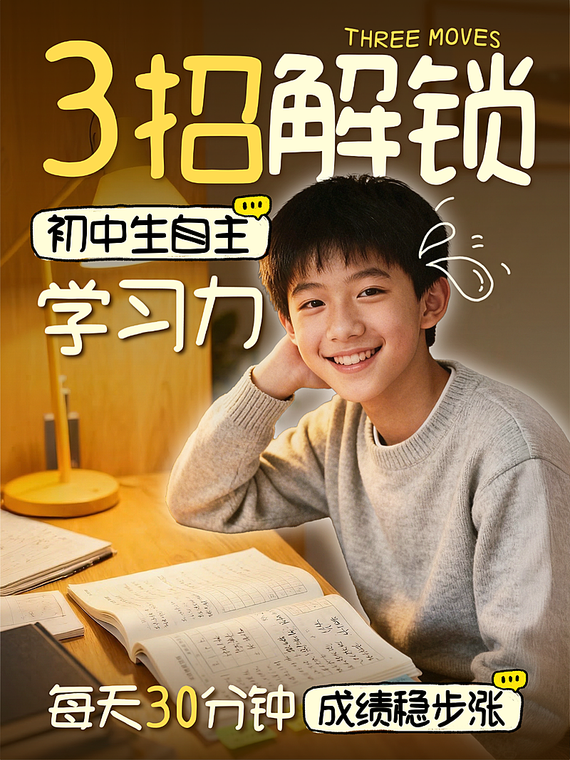 初中教育话题讨论人像小红书封面