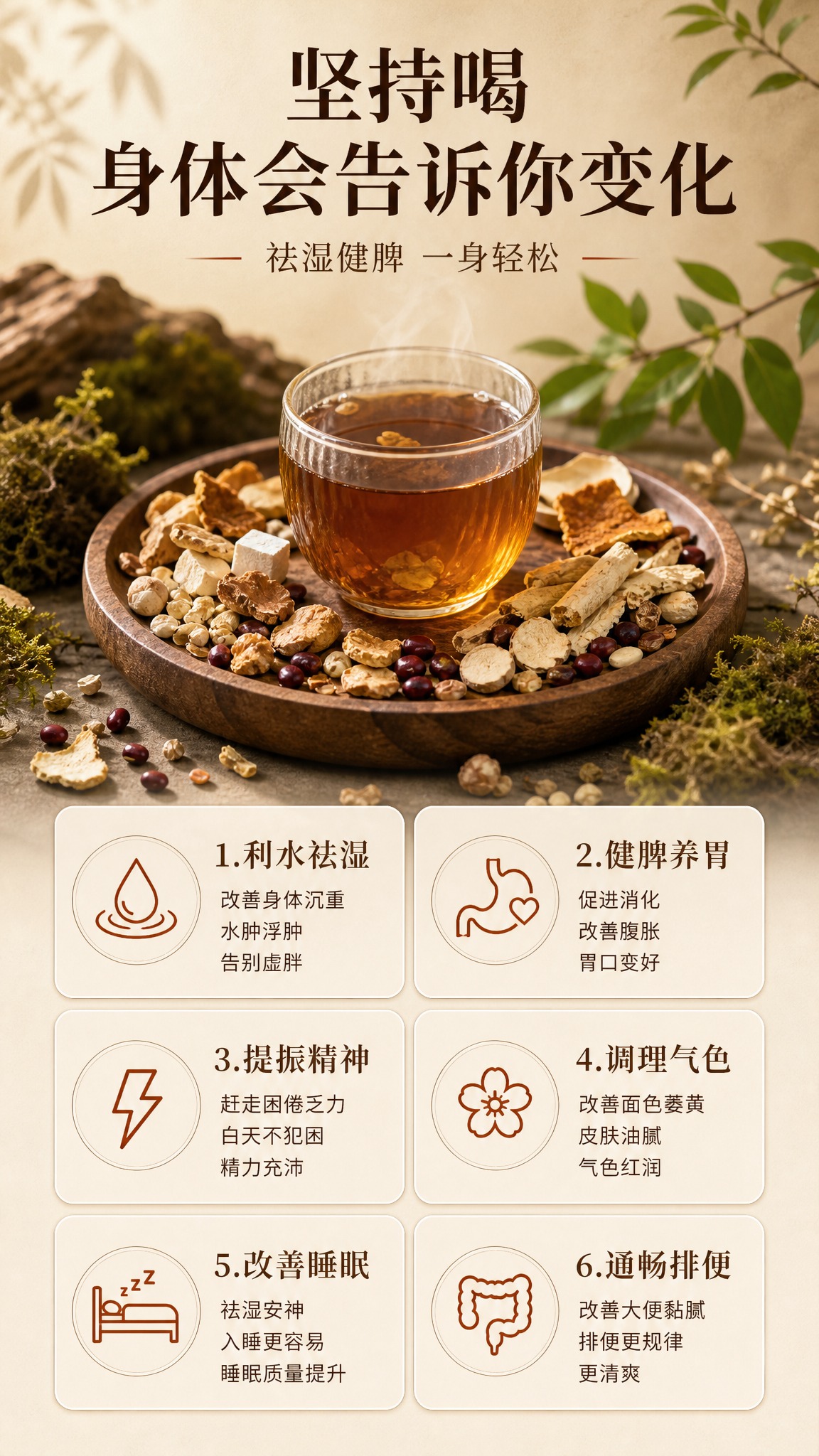 [详情页-第8张 祛湿好处] [商品] 使用【图5】配料散料，… - 图片创意预览