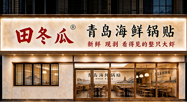 将招牌文字中的“整只大虾”修改为红色，和文案中“新鲜”“现剥”颜色保持一致，其他部分保持不变