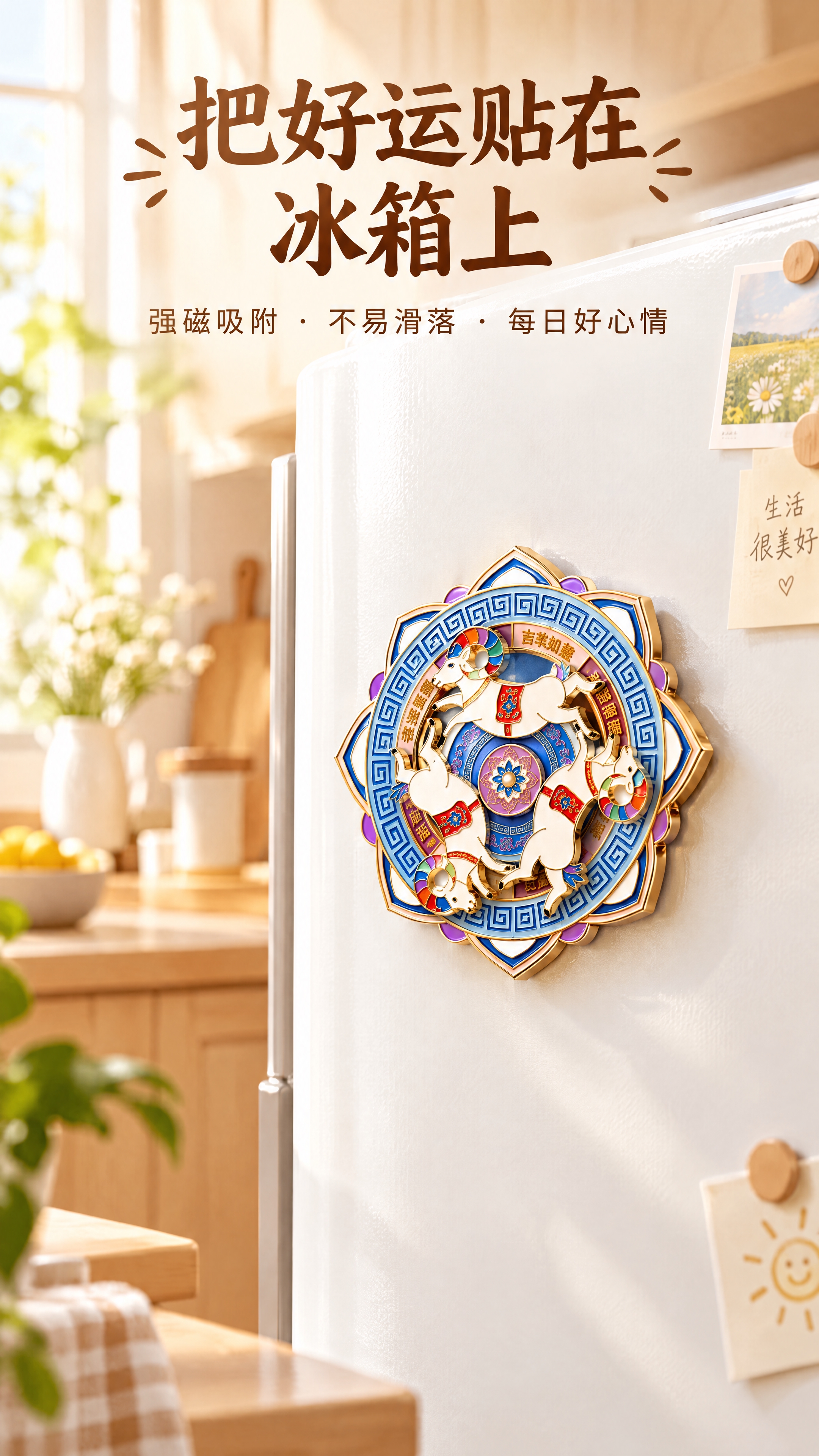 竖版产品使用场景图，1080x1920构图。将参考图中的旋转冰… - 图片创意预览