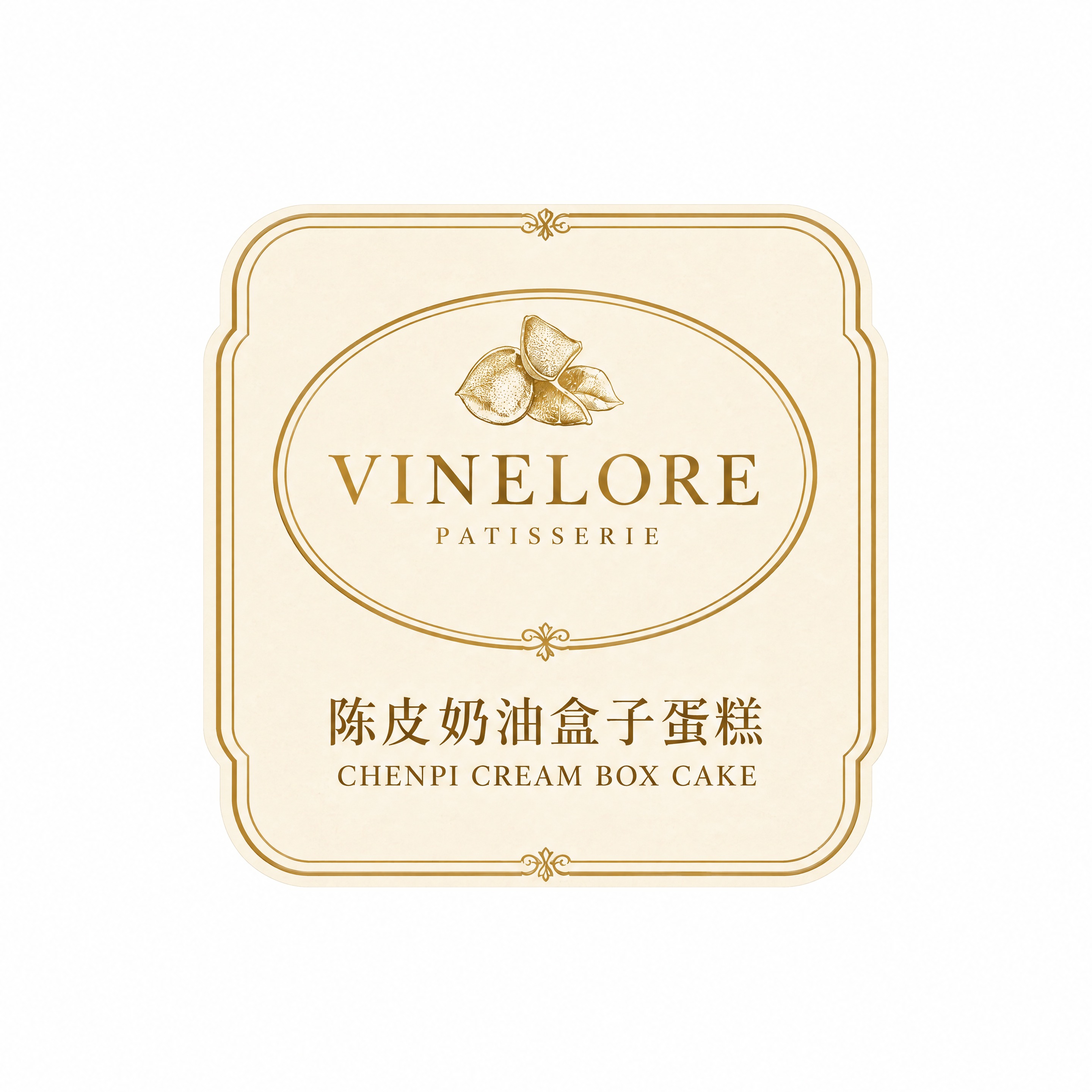 从这张图片中精准提取中间的方形产品标签，标签的形状、边框、文字… - 图片创意预览