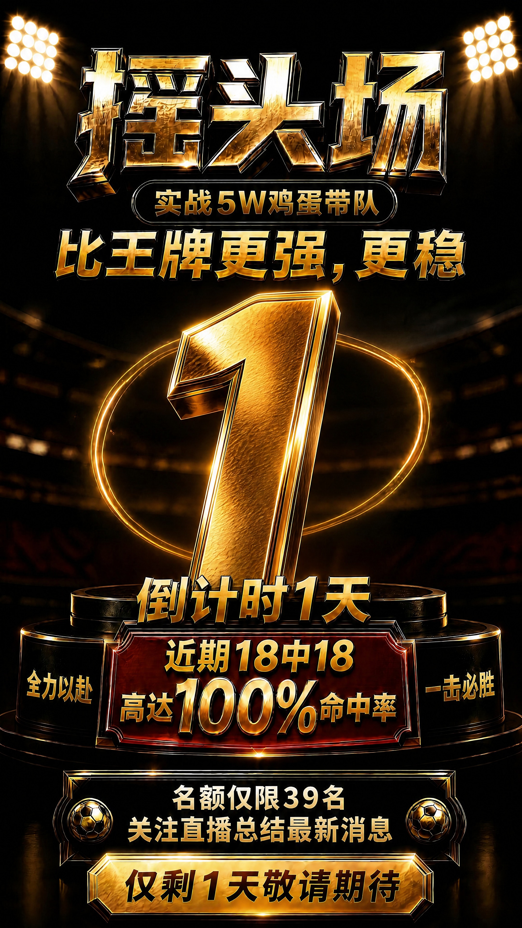 将海报中所有的数字'2'替换为数字'1'，包括：1. 中央巨大… - 图片创意预览
