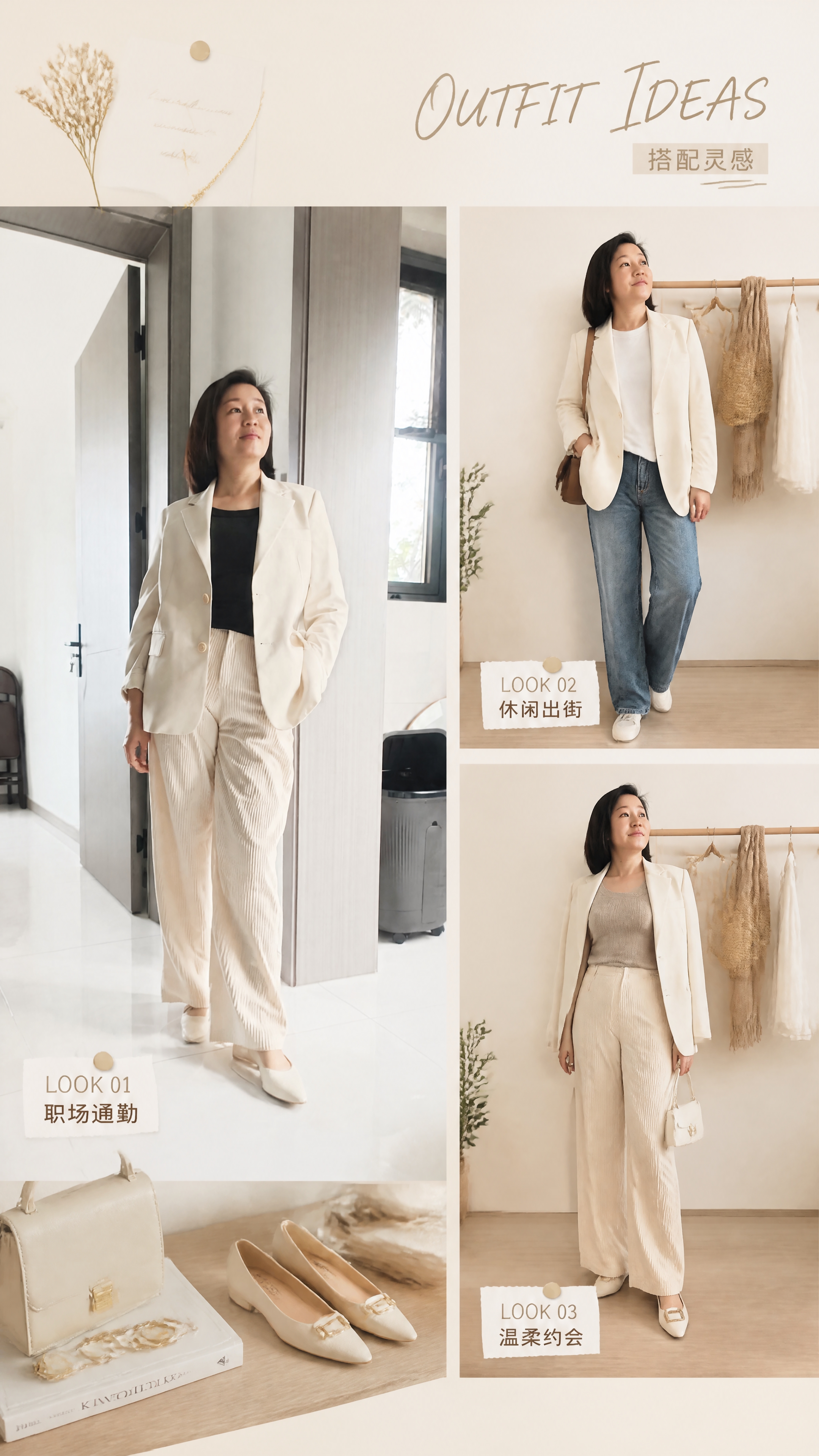 [第5张] 搭配灵感页-一衣多穿穿搭组合。本张使用【图1】作为… - 图片创意预览