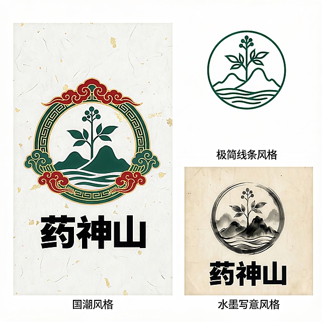 文字使用思源宋体加粗。图形保持。同时搞一个黑白版本的