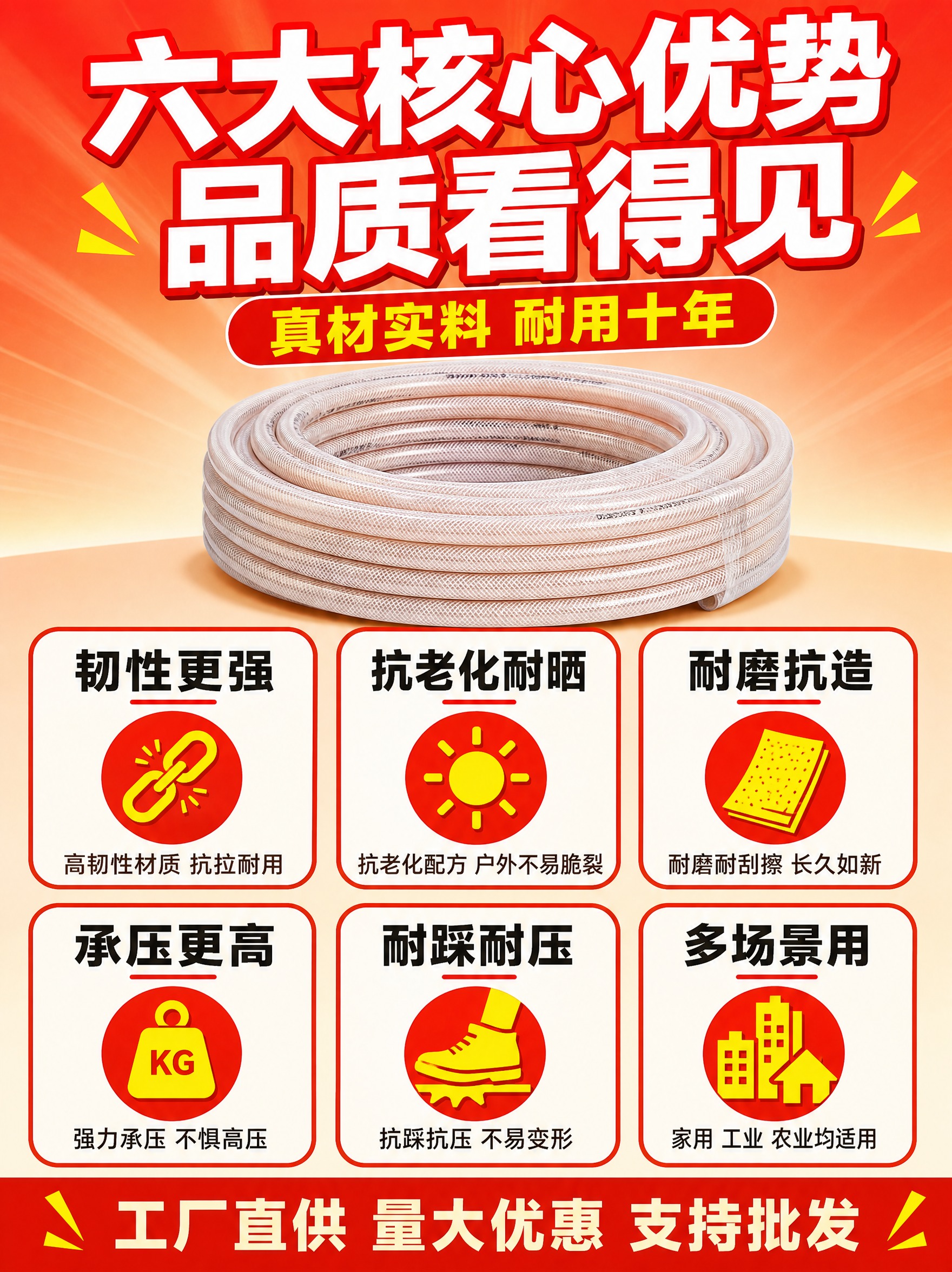 [商品] 使用【图1】浅粉色多层网格纤维增强整卷水管；保留产品… - 图片创意预览