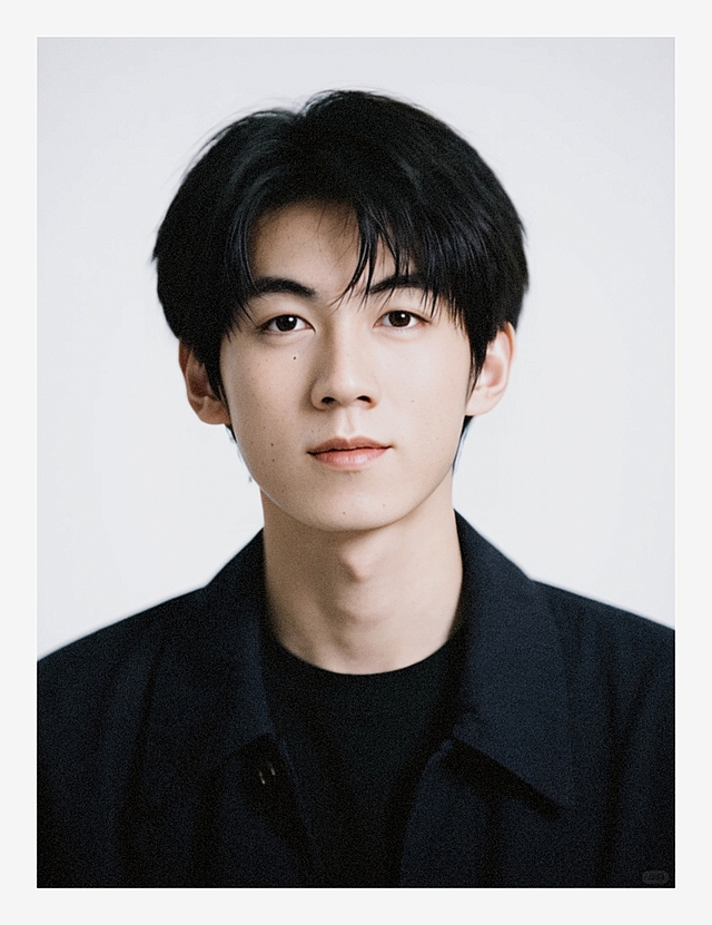 现代感十足的黑白肖像，简约背景凸显时尚性冷淡风设计。