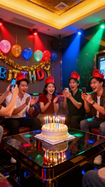 生成50张商务KTV的照片预览效果