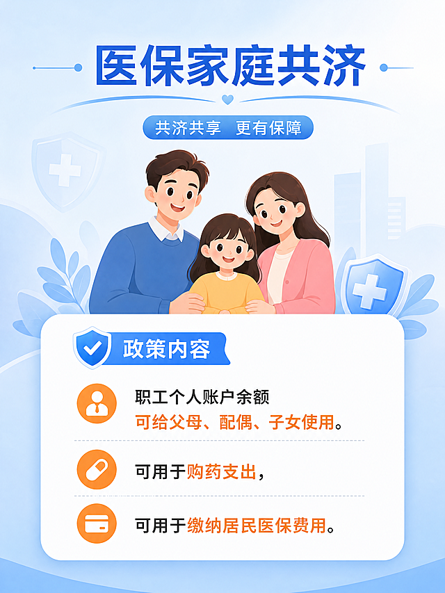 便民智慧医保｜高频办事线上化（全月通用百搭主题）
核心宣传内容
我需要做一张公众号长图，帮我生成 一张图文结合的图片，内容是：医保电子凭证：扫码看病、购药、结算，不用带实体卡，刷脸支付更方便
医保家庭共济：职工个人账户余额给父母、配偶、子女买药、缴居民医保
跨省异地就医线上备案：国家医保 APP / 本地小程序一键办理，出院直接结算
线上查询：报销明细、参保状态、慢特病资格线上查